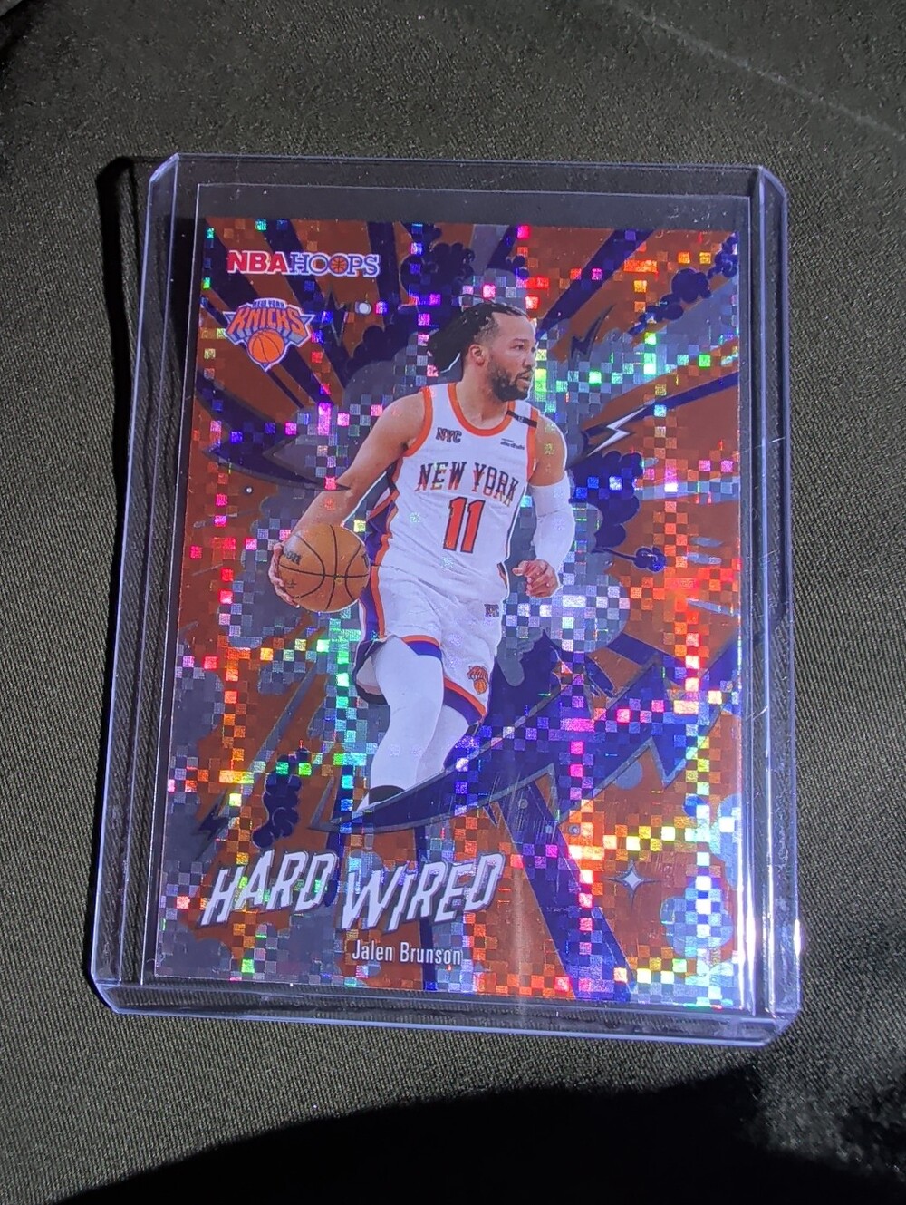Jalen Brunson- 2025-26 NBA Hoops Hard Wired- Light Burst SSP